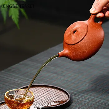 Yixing Piatra lingura de Ceai oală de Lut Violet Ceainic Minereu de frumusete fierbător Master manual Teaware ceremonia Ceaiului Autentic Cadouri 240ml