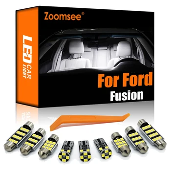 Zoomsee Interior cu LED-uri Pentru Ford Fusion 2006-Canbus Vehicul Bec Dome de Interior Hartă Lectură Portbagaj Lumina de Eroare Free Auto Kit Lampa