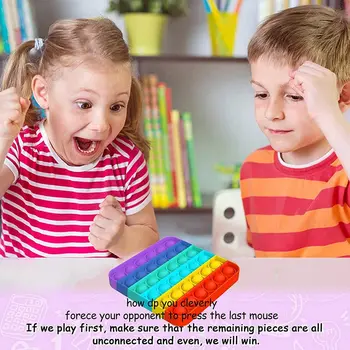 Împinge Bubble Senzoriale Jucărie Autism are Nevoie de Squishy Eliberare de Stres Jucării pentru Adulți Copii, Amuzant Anti-stres Frământa Simplă Gropiță