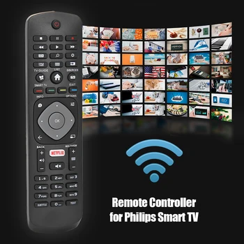 Înlocuirea Remote Control de uz Casnic de Televiziune Controler de la Distanță pentru a Înlocui PHILIPS pentru NETFLIX HOF16H303GPD24 398GR08B