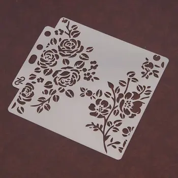 Șabloane Șablon Pictura Scrapbooking Ștanțată Stamping Album Card de Flori DIY