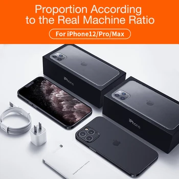 чехол на айфон 11 Telefon iphone Caz Protecter Ultra Subțire Caz Clar Pentru IPhone 11 12 Pro Max Moale TPU Silicon Apple Caz de Telefon
