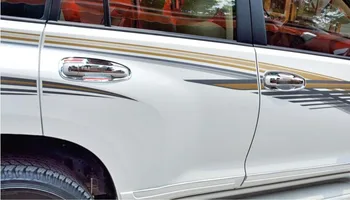 1 Set Multifunctional ABS Cromat Partea de Mânerul Ușii Castron Protector Capac Ornamental Pentru TOYOTA Prado 2010-2017 Exterior Styling Auto