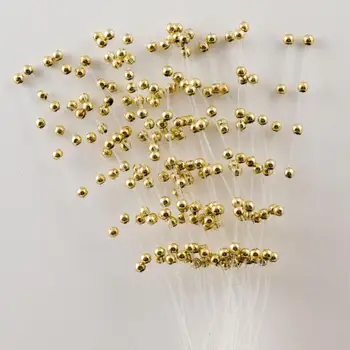 10buc DIY Alb/Aur/Argint Nunta Buchete de Mireasa cu Flori Scrapbooking Pearl Margele Decor Ambarcațiuni Și Nu Fragile