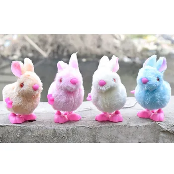 20201 Kawaii Pluh Bunny Jucării Pentru Sugari, Copii Jucării Umplute Salt De Vânt De Până Clockwork Sărituri De Iepure Jucărie Colecta Cadouri De Paste