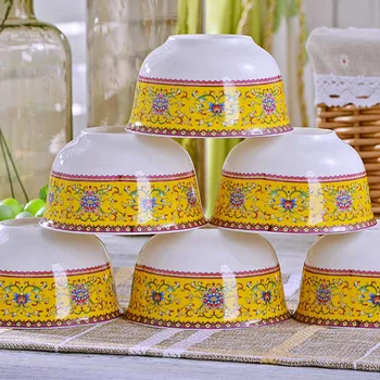 56 Capete de veselă ceramică mâncăruri chinezești jingdezhen ceramică Salata de Orez Fidea Castron gustul fel de mâncare de orez Cină Seturi