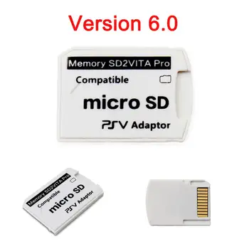 Adaptorul de Card de memorie Pentru Sony PS VITA V6.0 SD2VITA Pro Henkaku 3.65 Sistem 1000 2000 TF Card MicroSD PSVConverter Alb