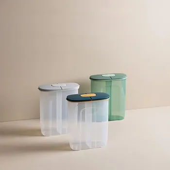 Alimente Cutie de Depozitare din Plastic Clar Set Container se Toarnă cu Capace de Bucătărie Grile de Mărfuri Uscate Depozitare Sticle Borcane Uscate Boabe Rezervor/*