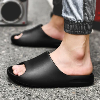Barbati pentru Femei Papuci de Plajă de Vară Flip Flops de sex Masculin Brand de Lux de Interior Acasă Pereche de Pantofi Anti-alunecare în aer liber, Tobogane cu Pantofi Platforma