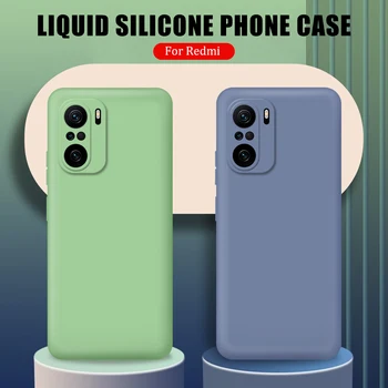 Caz de telefon Pentru Poco F3 5G Moale Lichid Original Silicon Capacul din Spate Pentru Poco F3 NFC Poxo F 3 3F PocoF3 la șocuri Coque Fundas