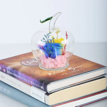 Conservate Crescut Artificial Nemuritoare Flori de Măr în formă de Cupolă de Sticlă Ziua Ziua Îndrăgostiților Cadou de Aniversare de Nunta Fetei