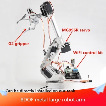 Cu Control 7DOF Mare de Metal RC Brațul Robotului Cu Prindere Controller Kit 8pcs Digital Servo DIY Pentru Arduino Industriale Robotizate