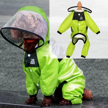 Câinele Pelerina de ploaie cu Gluga Impermeabil Impermeabil Moda Câine de Companie Pelerina de ploaie Transparentă PU Ușor de Câine Haină de Ploaie-Ploaie de Viteze