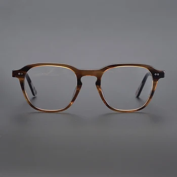 Japoneze retro ochelari de acetat manual poligonale rama de ochelari miopie optica bărbați și femei ochelari baza de prescriptie medicala pentru lectură