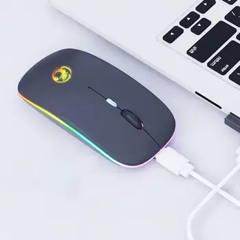 Mouse-ul fără fir Efect Luminos 800/1200/1600 DPI, RGB 3 Nivele DPI Mouse de Calculator pentru Calculatorul Receptor USB 800/1200/1600DPI
