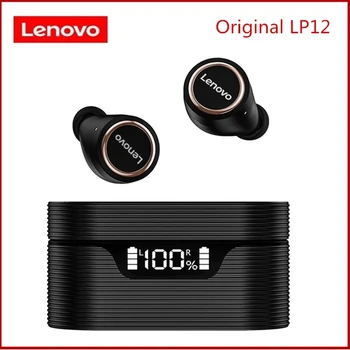 Original Lenovo LP12 TWS Căști fără Fir Bluetooth 5.0 Dual Stereo de Reducere a Zgomotului Bass IPX5 rezistent la apa Timp de Așteptare 400mAh