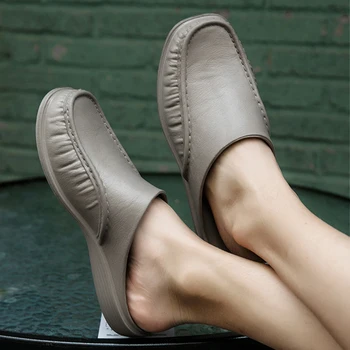 Pantofi de vara pentru Bărbați Papuci de casă 40-47 EVA de Muncă Moale Pantofi Casual Barbati Flip-flops Pantofi în aer liber Moda Sandale de Plaja 2020