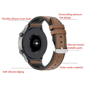 Piele Watchband Curea pentru Ceas Huawei GT2 Pro Band Brățară Bratara 22mm pentru Huawei WATCH Gt 2 Pro
