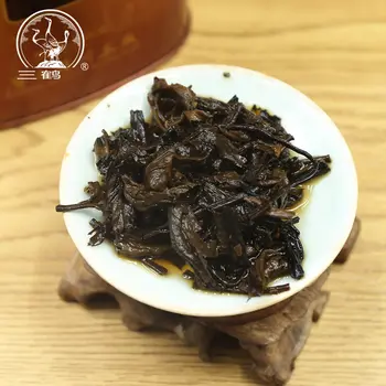 Trei Macarale de Ceai Chinezesc Sanhe 2017 Guangxi Liu Pao Ceaiuri Liubao Cha Liber Întuneric Ceai de Cupru Borcan 200g