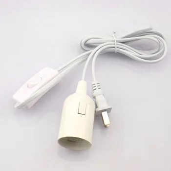 UE NE-a UNIT E27 Cablu de Alimentare bec de Bază titularul Cablu de extensie lampă cu led-uri se trece firul de Priză conectați Convertoare 110v 220vR1