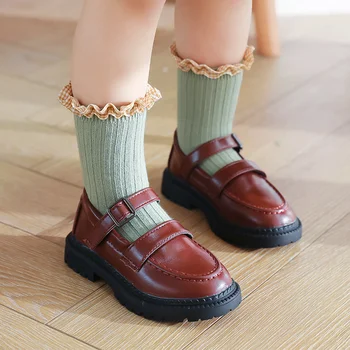 0-8 Ani Copii Fete Copii Coreeană Stil De Moda Dantelă Șosete De Bumbac Moale Si Confortabil