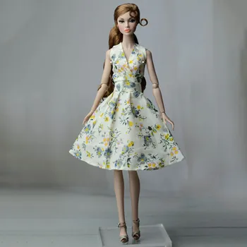 1/6 BJD Haine Papusa Rural Florale Rochie Pentru Barbie Haine de Moda 11.5