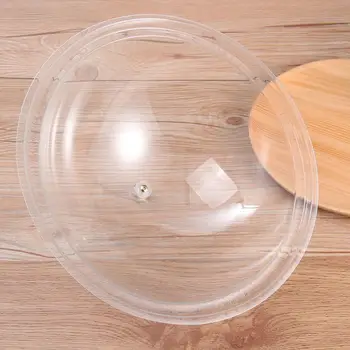 1 buc Acrilice Rotunde Alimente de Acoperire Durabil Alimente Cort Izolare Praf Capac Pentru Acasă Pâine Desert Vas Transparent (10-Inch 26cm)