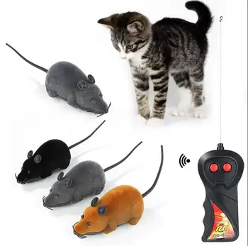 1 BUC animale de Companie Pisica Soareci de Jucarie de la Distanță fără Fir de Control Electronic Rat Mouse-ul Soareci de Control de la Distanță Jucărie Pisica Catel Amuzant Jucărie Cadou Multicolor