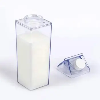 1000ml Capacitate Mare de Plastic Transparent Sticla de Apa Rezistent Apa Sticla de Suc Sticla de Lapte Portabil E1T0