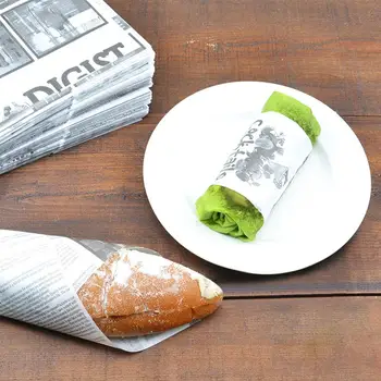 100buc hârtie translucidă Alimente Înveliș de Hârtie pentru Pâine de tip Sandwich Burger cu cartofi Prajiti Ambalaje de Copt