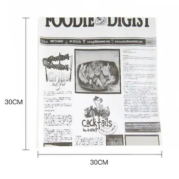 100buc hârtie translucidă Alimente Înveliș de Hârtie pentru Pâine de tip Sandwich Burger cu cartofi Prajiti Ambalaje de Copt