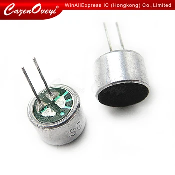 10buc/lot 2 Pin 9*7 mm 9.5 mm diametru MIC Capsula electret condensator de Preluare Microfon 2 Pini 9*7mm Polar Microfon În Stoc
