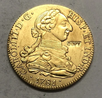 1781 Spania 4 Escudos-Carlos III Copia Fisei