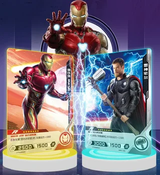 180pcs Minuni Joci de-a Colecta Carduri Avengers Anime figurina Captain America, Hulk, Ironman Spider-Man Cadou Pentru Copii