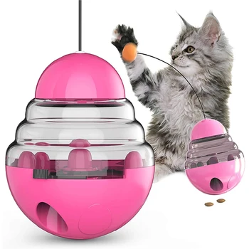 1buc Pahar Leagăn Jucării Pentru Pisici Pisoi Slow Food Interactive Echilibru Jucării pentru animale de Companie Atrage Atenția Pisica Gustare Gura Jucărie