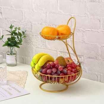 2/3-Tier Decorative Moderne, Coș Cu Fructe, Legume, Pâine Titularul Bucătărie Acasă