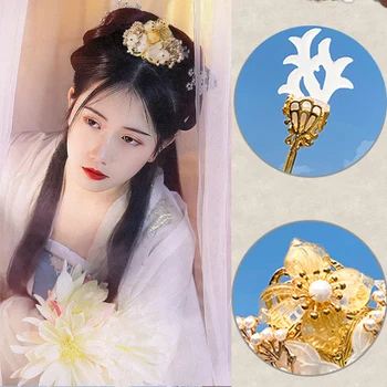 2020 Retro Vintage Floare Agrafa Ac de păr pentru Femei Chineză Tradițională Accesorii de Par Clasic Colier Bijuterii Frizură