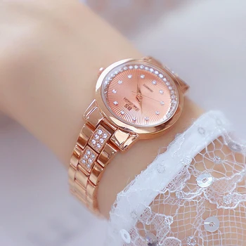 2021 BS Brand de Lux pentru Femei Ceasuri Brățară Pentru Femei a Crescut de Ceas de Aur Doamnelor Cuarț Rochie Ceas de mână Ceas Relogio Feminino
