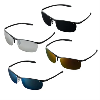 2021 din fibra de carbon ochelari de soare pentru barbati brand de lux ochelari de proiectare de sex feminin 4 culori jumătate cadru polarizat ochelari de soare pentru bărbați gafas de sol