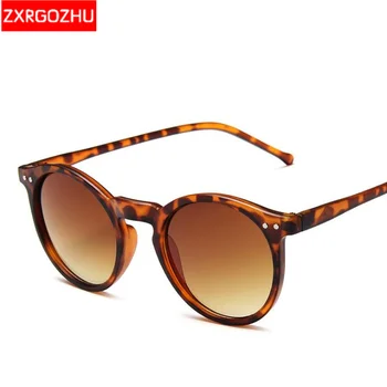 2021 Lux Rotund ochelari de Soare pentru Femei Brand Designer de Epocă Cadru de Plastic ochelari de soare pentru Barbati Retro Oglindă lentes de sol mujer UV400