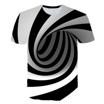 2021 Noi de Vara Casual 3D de Imprimare T-shirt Multi-Dimensională de Arta de Perete Rece Barbati Moda Personalitate Cămașă cu Mânecă Scurtă
