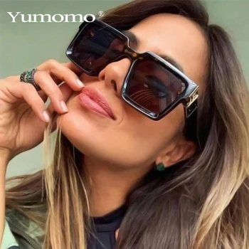 2021 Nou Pătrat ochelari de Soare Femei Barbati Brand de Lux de Designer Dreptunghi Ochelari de Soare Doamnelor Nuante Vintage Retro Oculos UV400 Femme