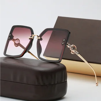 2021 Nou Pătrat ochelari de Soare Femei Vintage Scrisoare Cadru Ochelari de Soare Brand de Lux Design Clasic Nuante de Conducere UV400 Gafas Oculos