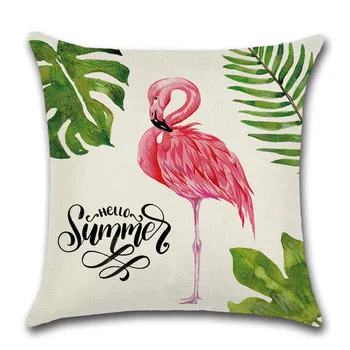 2021 Vara Noi Față De Pernă Flori Flamingo Perna Decorativa Acoperi Biciclete Hawaiian Tropicale Pernă De Vară Decor Acasă