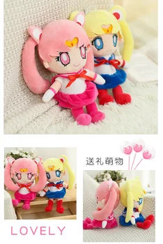 25-40Cm Kawaii Sailor Moon Tsukino Usagi Drăguț Girly Inima de Pluș Umplute Anime Papusa Cadouri Jucarii pentru Fete