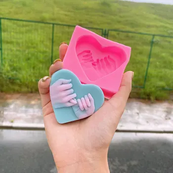 3D Dragoste Inima în Formă de Silicon Săpun Mucegai DIY Tort Candel Ciocolata Săpun Mucegai Mucegai Fondant de Zahăr Instrumente de Artă Pentru a Face Săpun