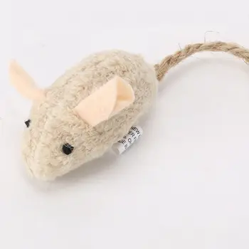 3Pcs/Set desen Animat Amuzant Fals Mouse-ul Artificiale Rat Animale de Jucărie de Pluș Interactiv de Formare Jucarie Catelus Mesteca Sunet Pisica animale de Companie Jucării