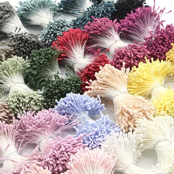 420pcs Mini Stamen Mat Handmade Flori Artificiale Pentru Petrecerea de Nunta Decor Acasă DIY Album Tort Ambarcațiuni Accesorii
