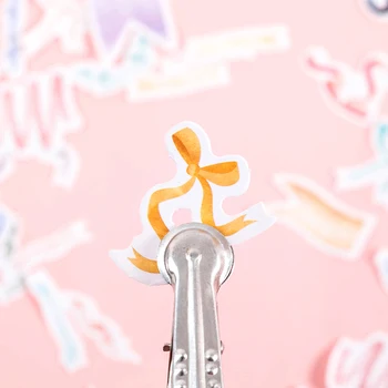 46Pcs/Cutie Drăguț Lisa Arc Jurnalul Decorative Washi Autocolante Scrapbooking Stick Eticheta Jurnal Album cu Autocolante