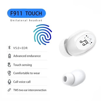 5.0 Wireless Căști de Anulare a Zgomotului Căști Bluetooth Handsfree Stereo Invizibil Ture Cască TWS Căști Cu Microfon